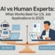 AI job apply vs human USA