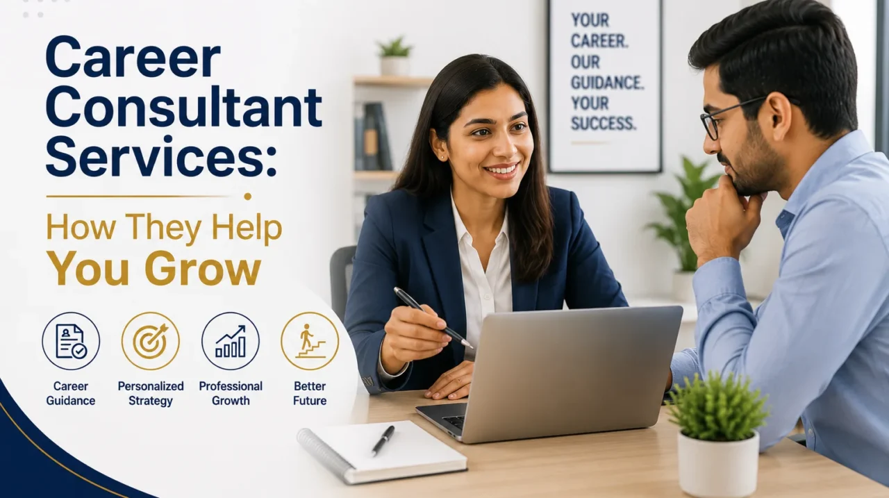 Career consultant helping a professional with career planning and career growth.