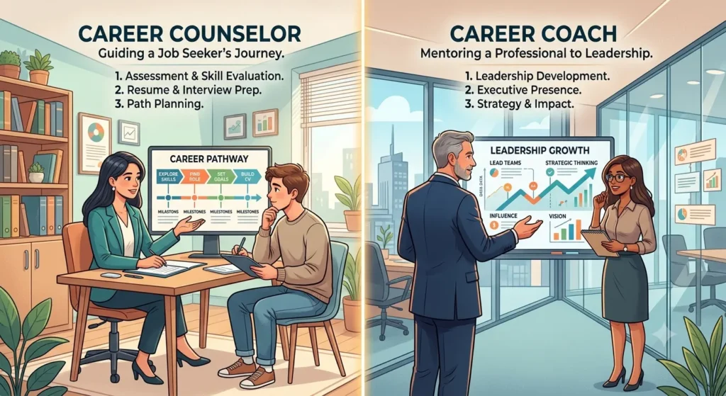 Career Counseling vs Career Coaching – Understanding the key differences for career growth