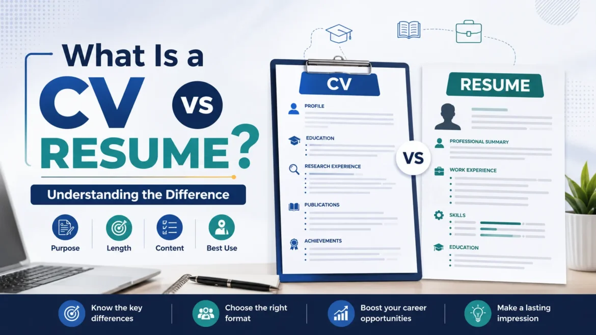 What is a CV vs Resume