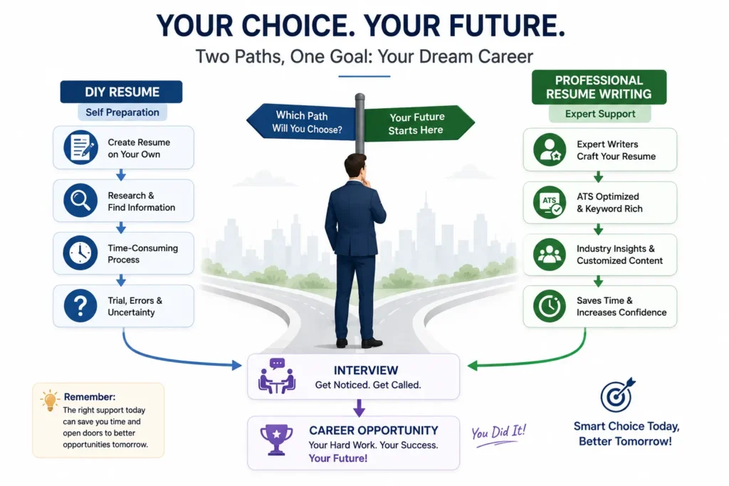 Choosing between professional resume writing and DIY resume