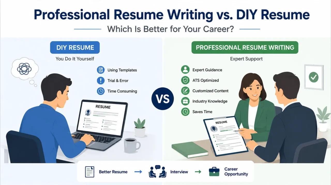 Professional Resume Writing vs DIY resume comparison
