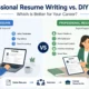 Professional Resume Writing vs DIY resume comparison