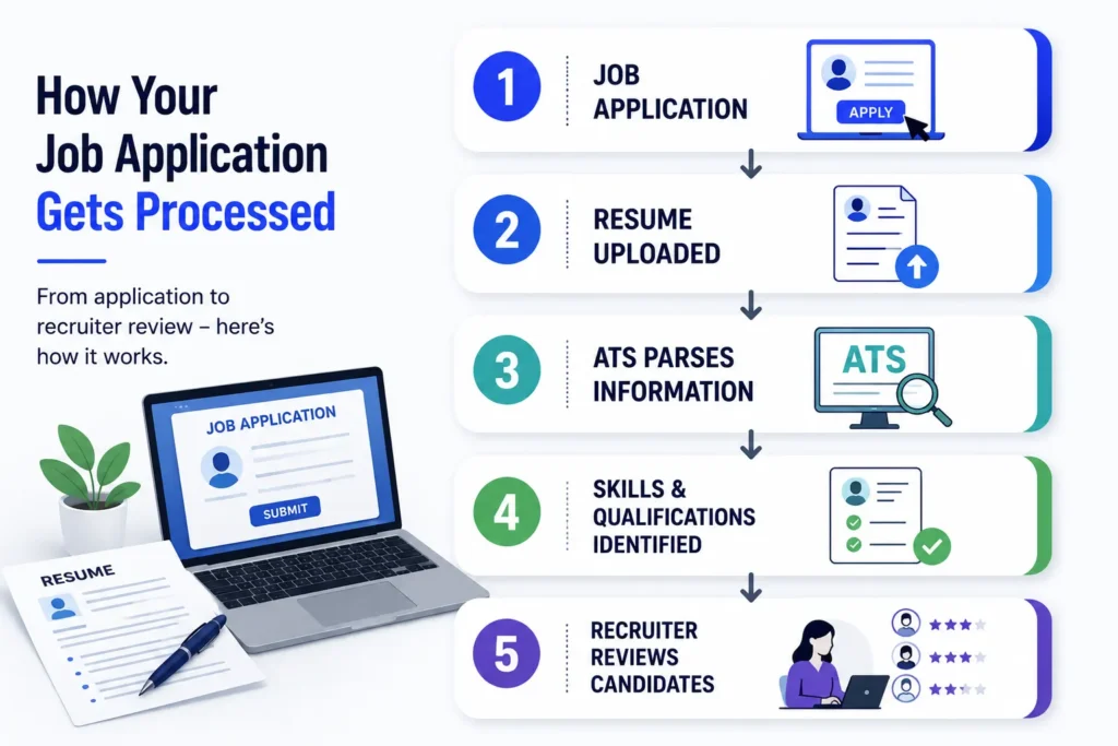 How an Applicant Tracking System processes resumes