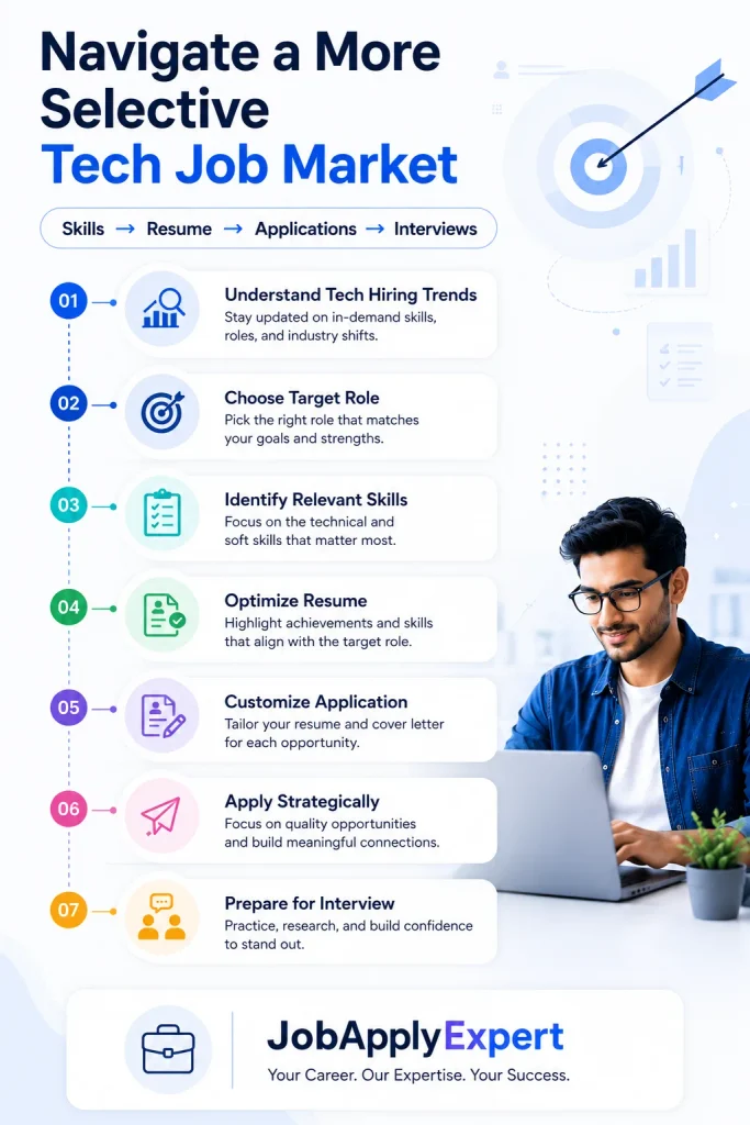 JobApplyExpert helping candidates navigate selective tech hiring