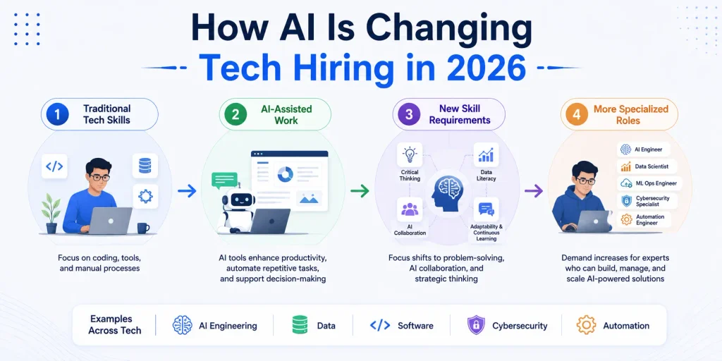 Impact of artificial intelligence on technology hiring trends in 2026