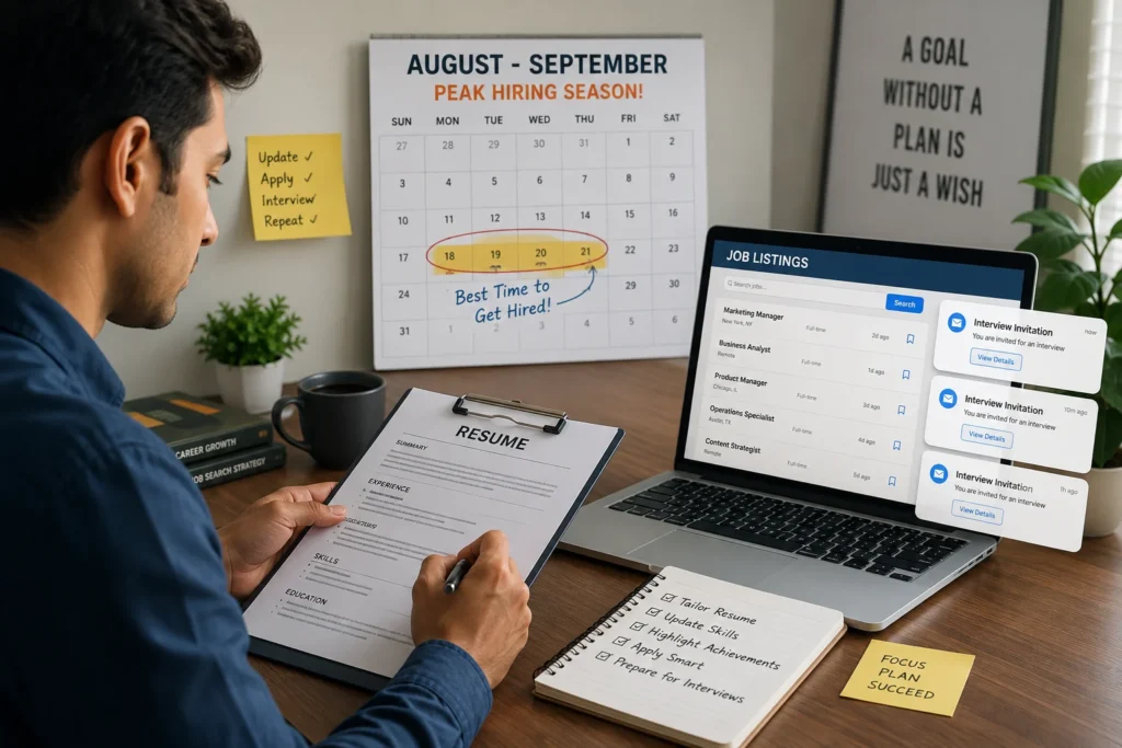 Preparing Job Applications with Resume Writing Services for the August and September hiring season.
