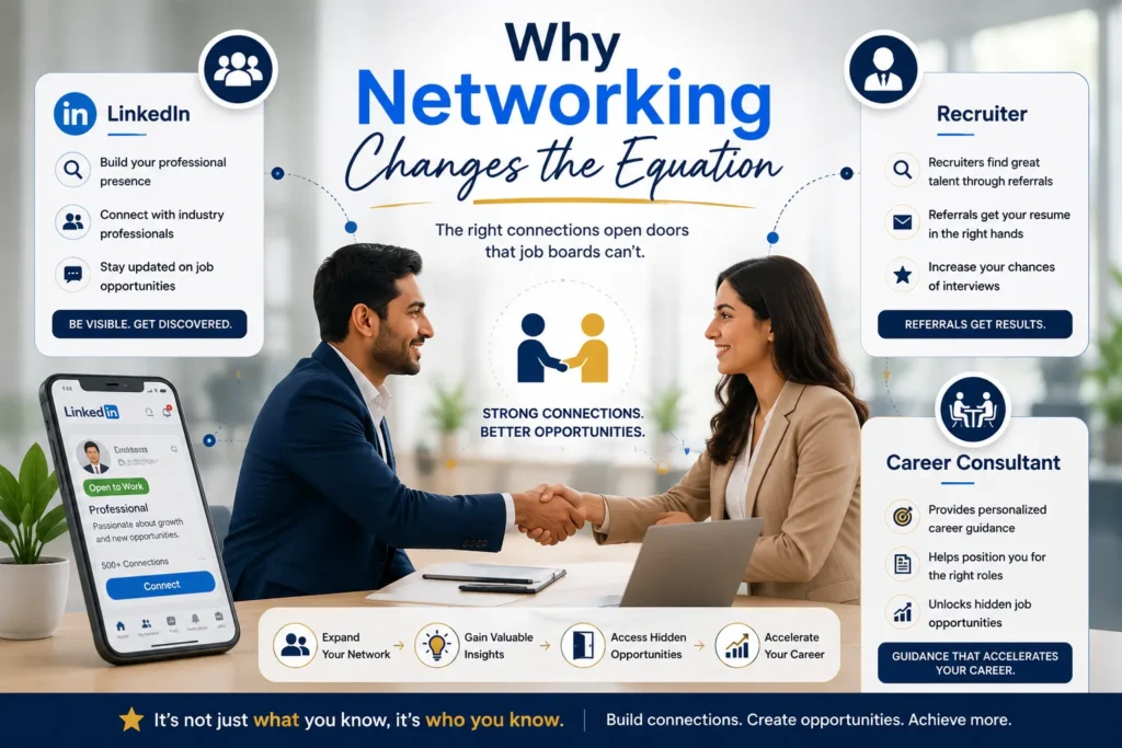 Networking improves job search success.