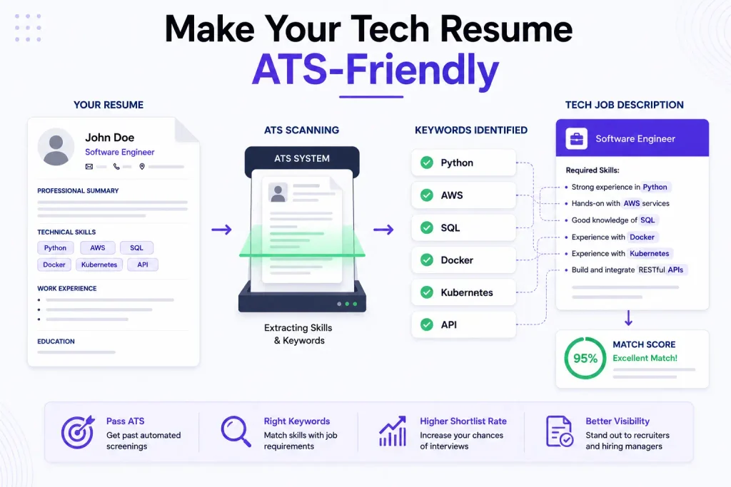 ATS-friendly Tech Resume with relevant technology keywords
