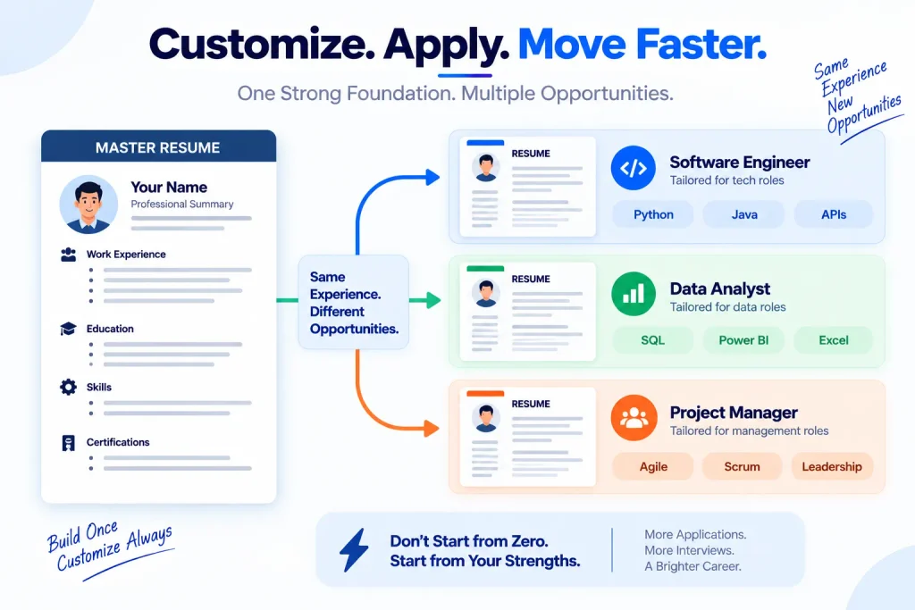 resume customization for different job applications